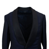 Tom Ford O'Connor Contrast Lapel Sleeve - Navy/Black