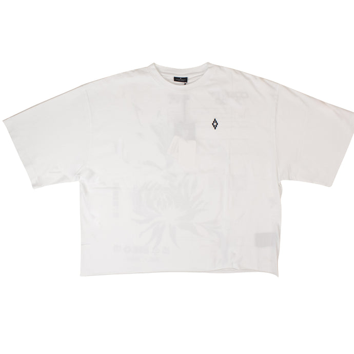 White Flower Shipping Over T-Shirt