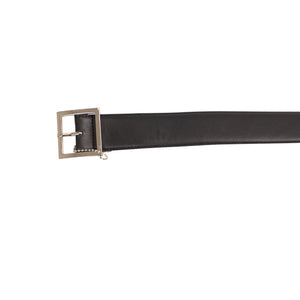 Black Vegan Leather Classic Belt 40mm