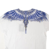 White And Blue Sharp Wings Squared T-Shirt