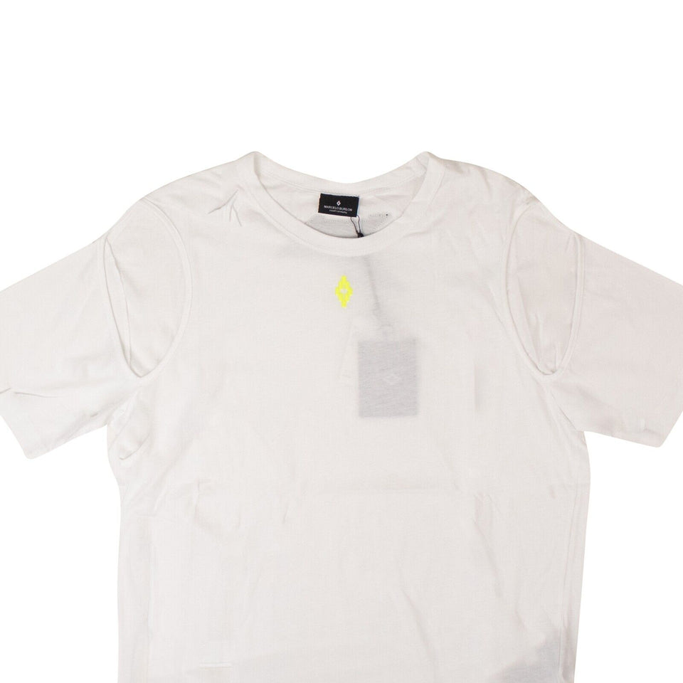 White Cross Open Shoulder T-Shirt