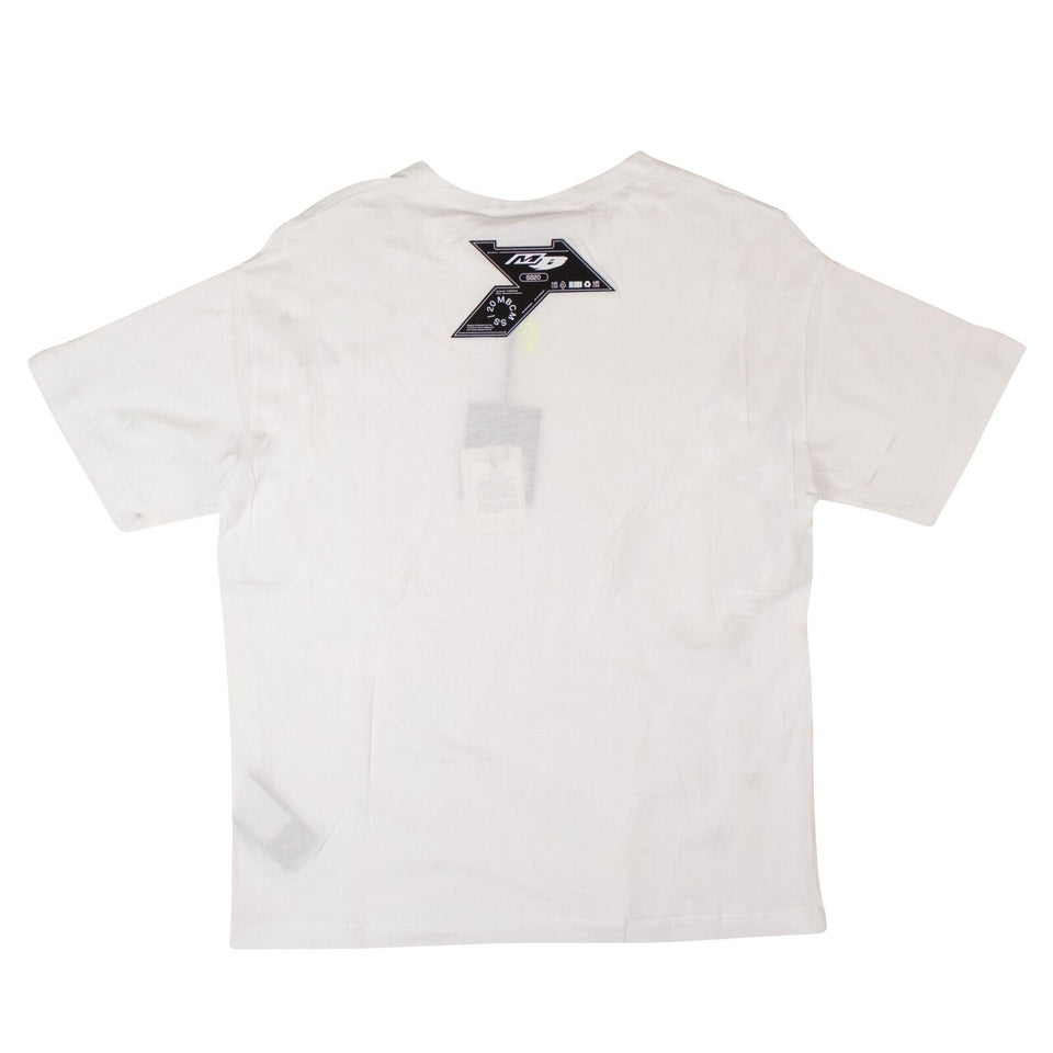 White Cross Open Shoulder T-Shirt