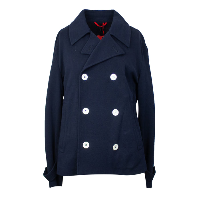 Navy Double Sided Buttoned Jacket