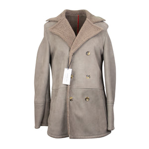 Grey Button Down Wool Coat