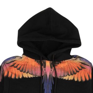 Marcelo Burlon Pink Wings Hoodie - Black