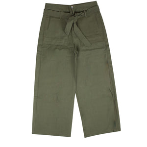 Green Cargo Straight Fit Pants