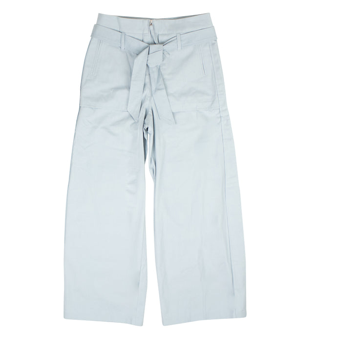 Dust Blue Cargo Straight Fit Pants