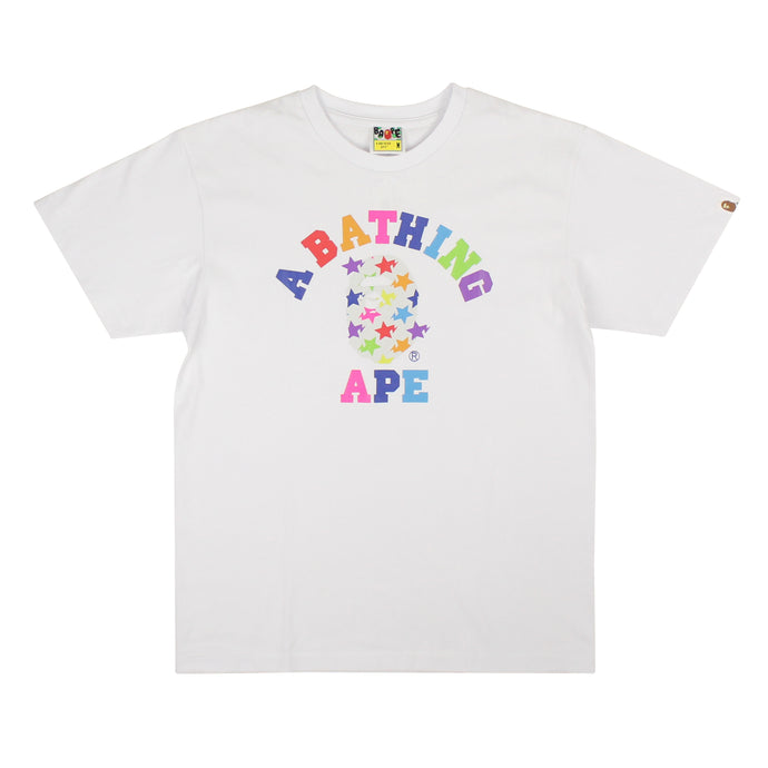 Multicolored And White ABC Rainbow T-Shirt