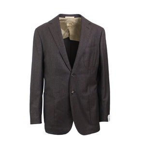 Single Breasted Brown Peak Lapel Suit