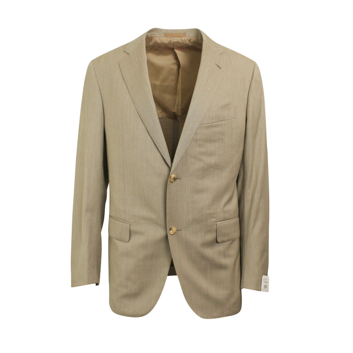 Single Breasted Sand Striped Suit