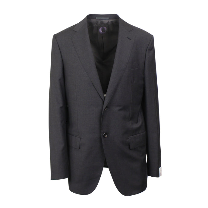 Single Breasted Wool Black & Grey Suit