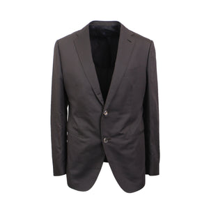 Dark Grey Single Breasted Cotton & Silk Suit