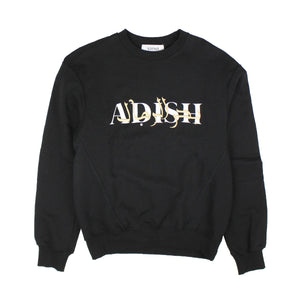 Adish Sea Of Sand Hebrew Crewneck Sweatshirt - Black