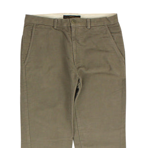 Grey Mush Moleskin Cotton Pants