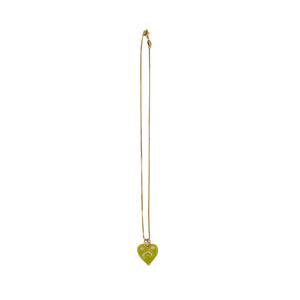 GREEN/GOLD NECKLACE