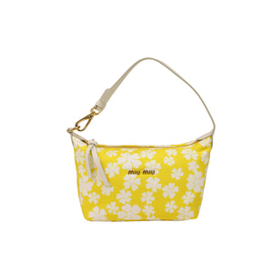 Floral Print Shoulder Bag Yellow