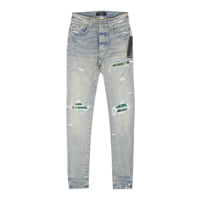 MX1 PLAID Clay Indigo Straight-Fit Jeans
