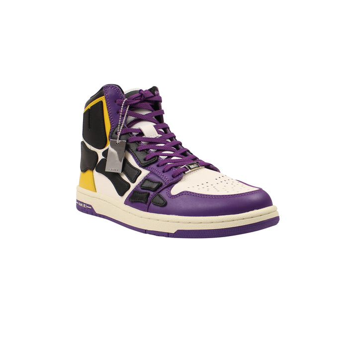 SKEL TOP HI Purple&White&Gold Sneakers