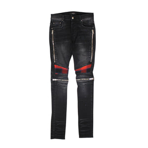 PLAID MX2 Aged Black Straight-Fit Jeans