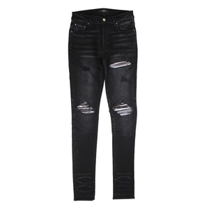MARBLE MX1 JEAN Aged Black Straight-Fit Jeans