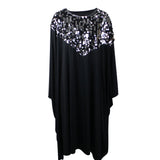 Black And Silver Sequin Detail Dress