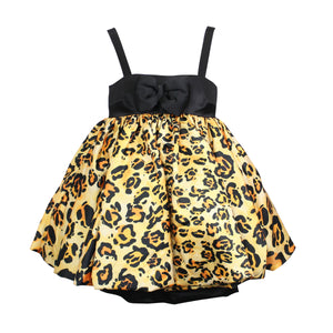 Leopard Puffball Dress