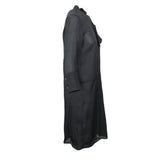 Marni Women's Black Silk Ruffle Long Sleeve Dress
