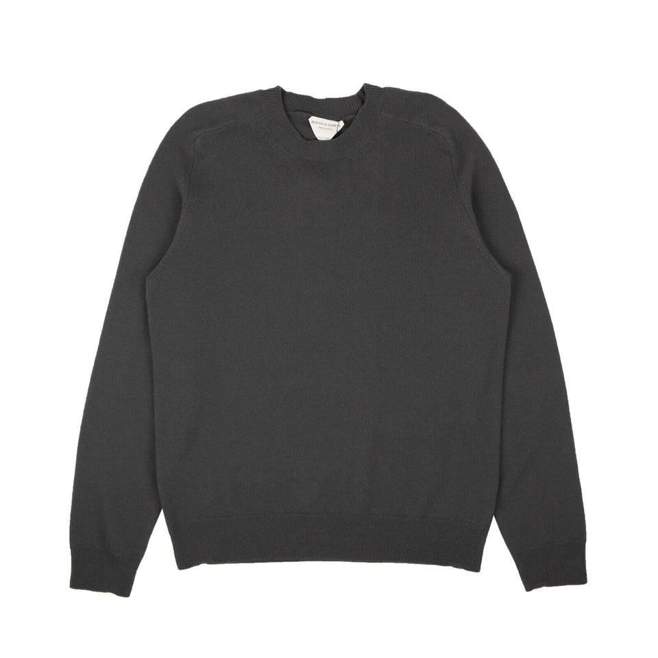 Iron Gray Mid Gauge Wool Pullover Sweater