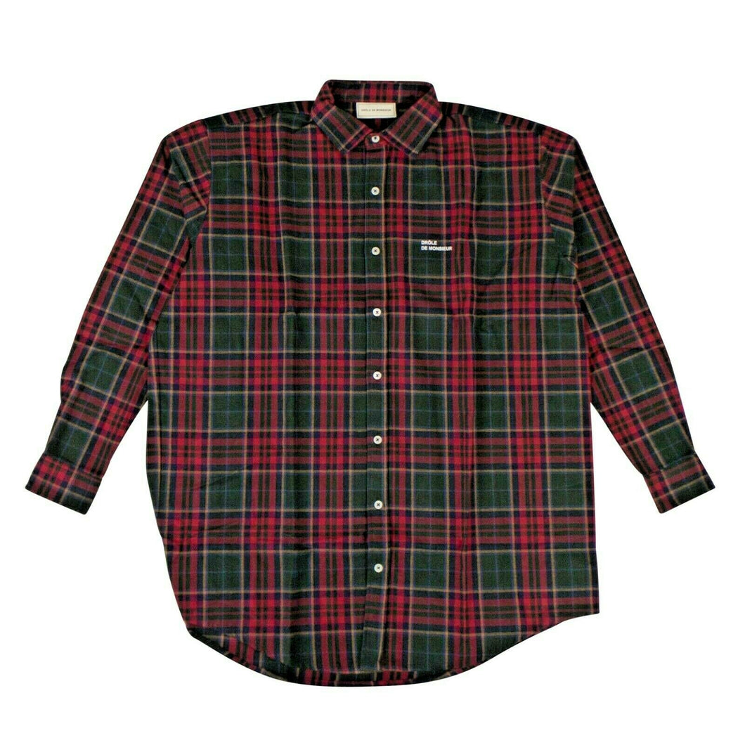 Cotton 'Checked Oversized' Shirt - Multicolored
