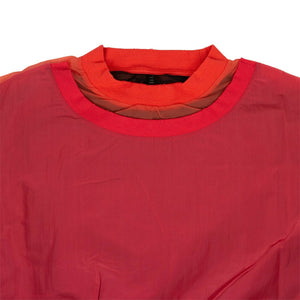 Red Nylon Double Panel T-Shirt