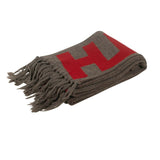 A-COLD-WALL* Men's Intarsia Fringed Scarf - Gray And Red