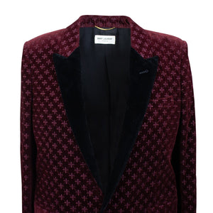 Women's Burgundy Velvet Evening Jacket