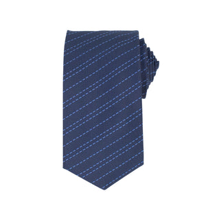 Silk Striped Neck Tie - Blue
