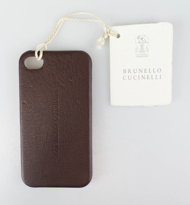 Brown Pebbled Leather Iphone Case