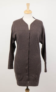 Woman's Brown Cashmere Cardigan Sweater