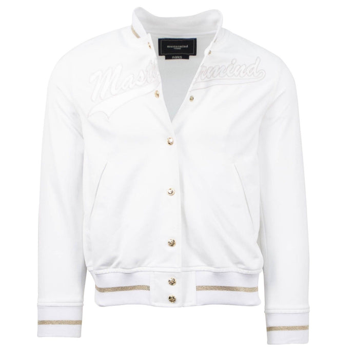 White And Gold 'Mastermind' Blouson Jacket