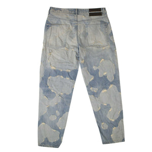 Men's Blue Denim Distressed Jeans