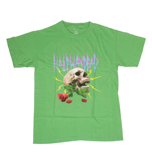 Green "Lightning Skull" Logo Short Sleeve T-shirt