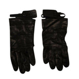 Black Leather 'Tag' Driver Gloves