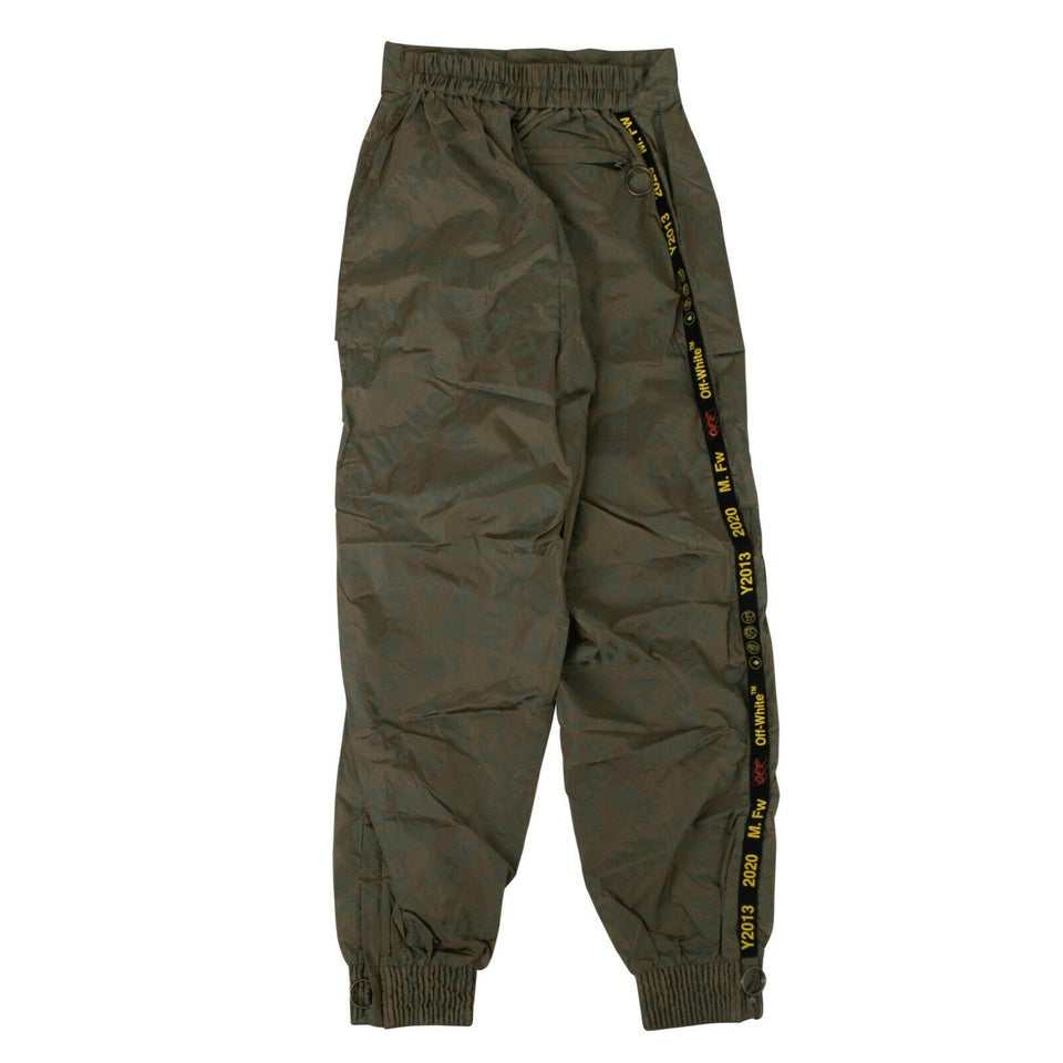 Green 'All-Over Logo' Track Pants