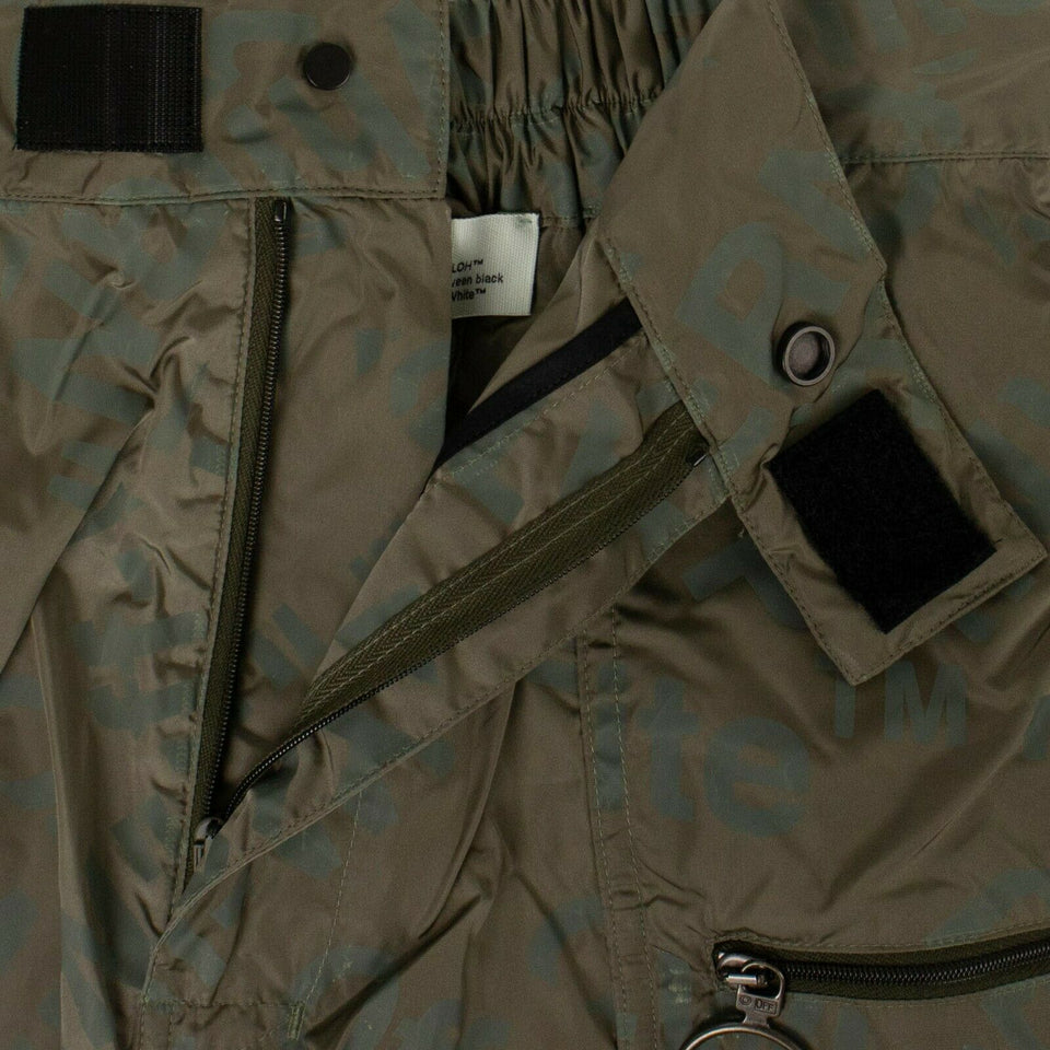 Green 'All-Over Logo' Track Pants