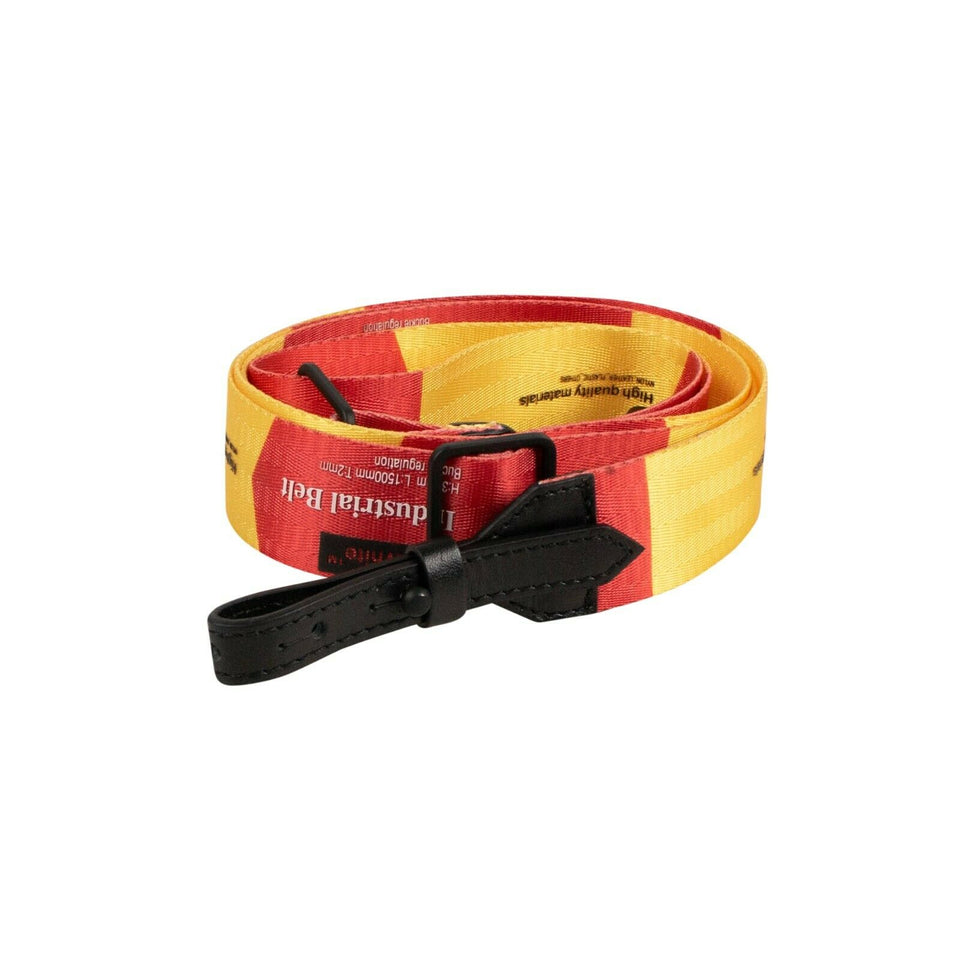Red And Yellow Industrial Logo Bag Strap