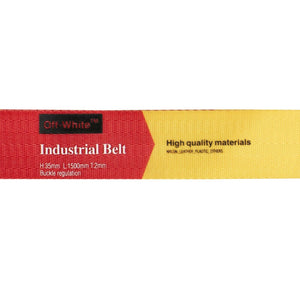 Red And Yellow Industrial Logo Bag Strap