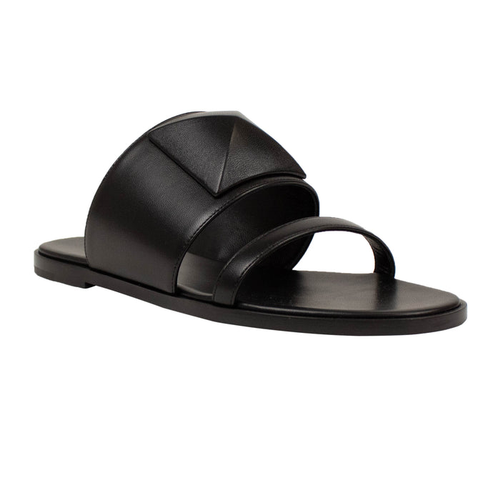 Black Leather Caia Sandals