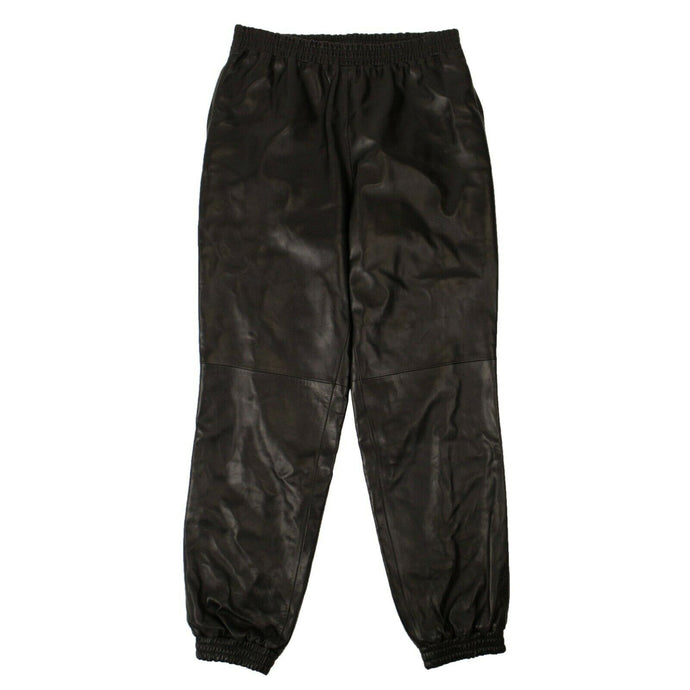 Black Leather Long Trousers