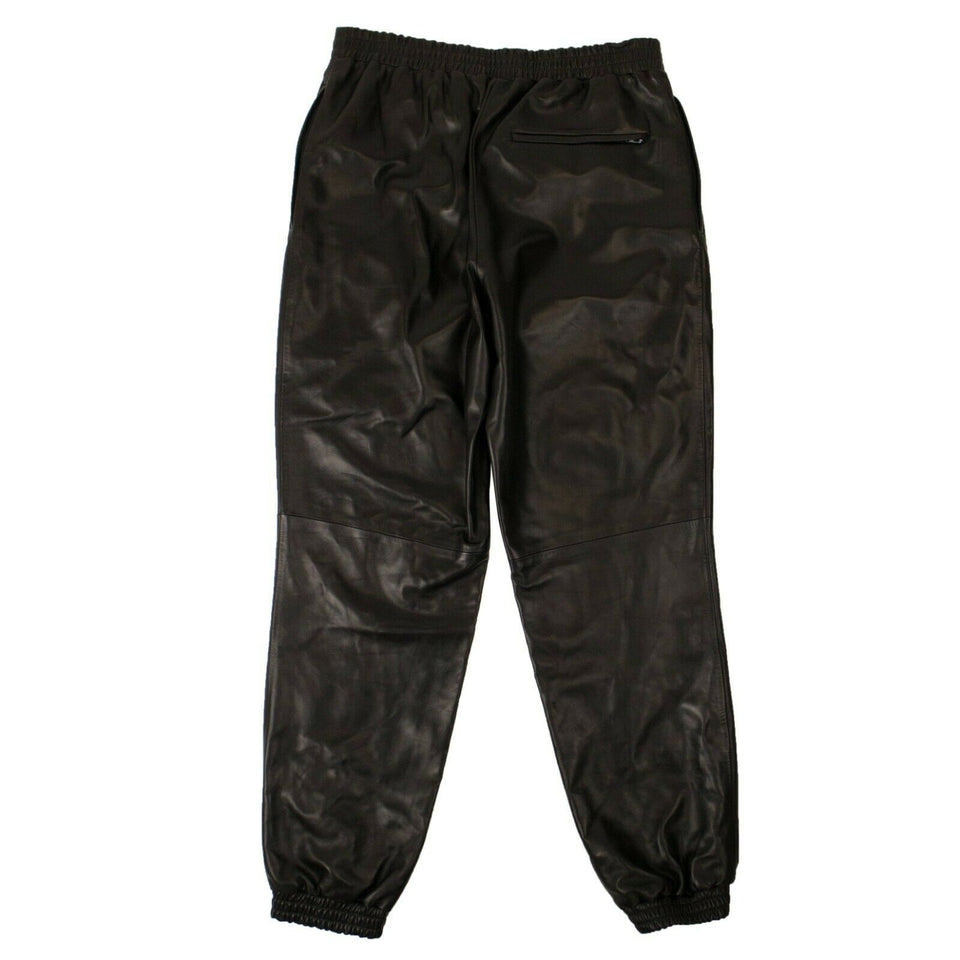 Black Leather Long Trousers