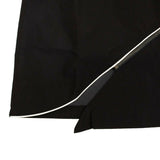 Women's Black Zip Embellished Shell Skirt