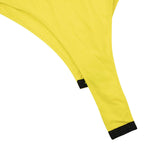 Yellow Cut-Out Bodysuit