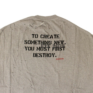 Gray Distressed T-Shirt