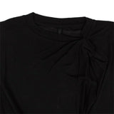 Black Silk Pintuck T-Shirt